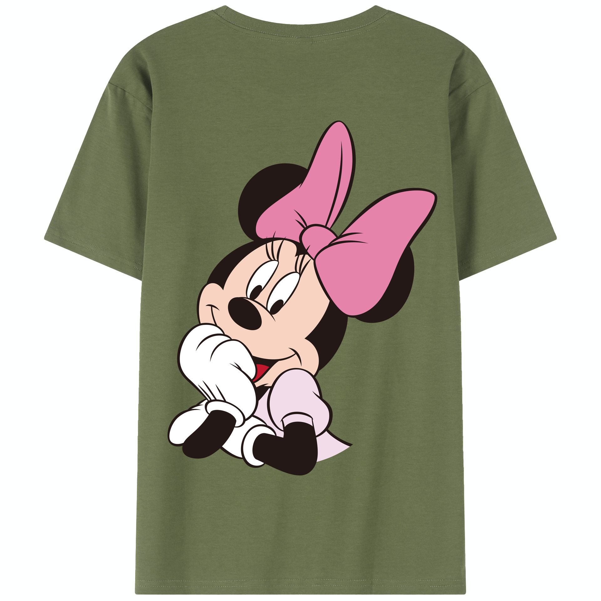 （画像用） ミッキーマウス Mickey Mouse 綿100％半袖Tシャツ（背面プリント）